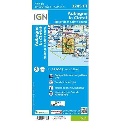 3245ET AUBAGNE LA CIOTAT MASSIF DE SAINTE BAUME