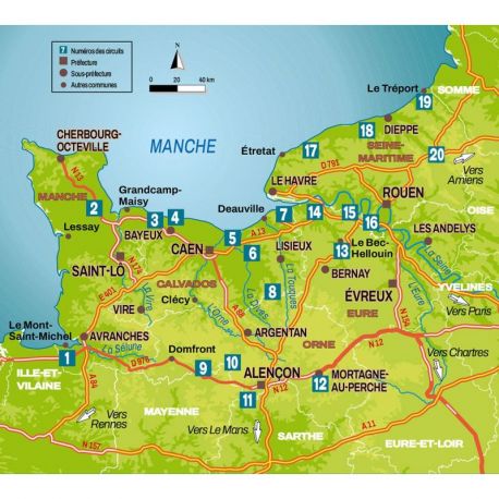 BOUCLES A VELO - NORMANDIE