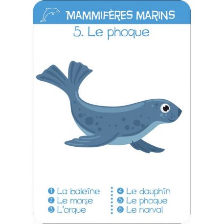 ANIMAUX MARINS - JEU DES 7 FAMILLES