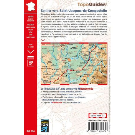 GR65 SENTIER VERS SAINT JACQUES DE COMPOSTELLE - GENÈVE - LE PUY 650