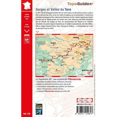 GR736 GORGES ET VALLEE DU TARN 736