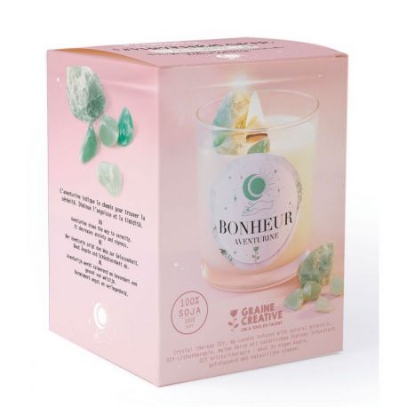 AVENTURINE - KIT BOUGIE TENDANCE LITHOTHERAPIE