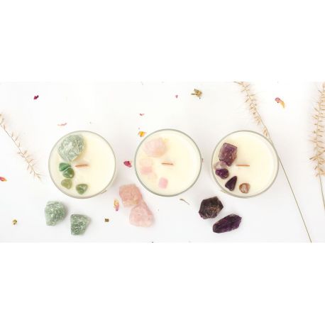 AVENTURINE - KIT BOUGIE TENDANCE LITHOTHERAPIE