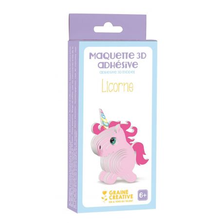 LICORNE - MAQUETTE ADHESIVE 3D