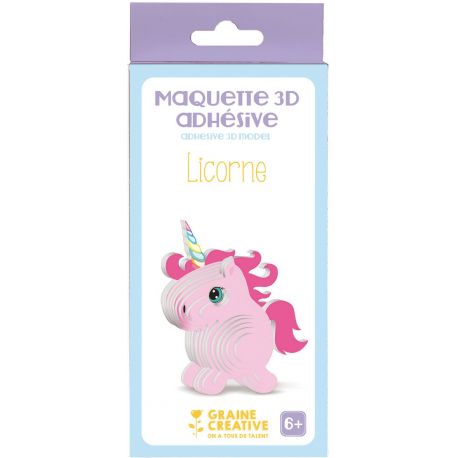 LICORNE - MAQUETTE ADHESIVE 3D