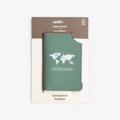 PORTE PASSEPORT - VERT - 16X21CM PASSPORT HOLDER (GREEN)