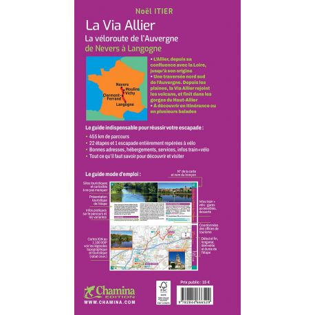 LA VIA ALLIER - LA VELOROUTE DE L'AUVERGNE DE NEVERS A LANGOGNE