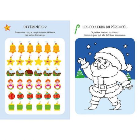 JOUE, COLLE ET COLORIE VIVE NOEL