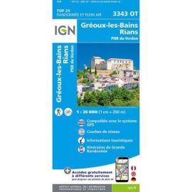 3343OT GREOUX LES BAINS RIANS PNR DU VERDON