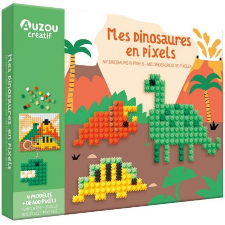 MES DINOSAURES EN PIXELS MON COFFRET D'ARTISTE