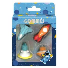 AVENTURE SPATIALE - KIT 4 GOMMES