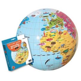 MAXI GLOSSY MERVEILLES DU MONDE 42CM / GLOBE GONFLABLE