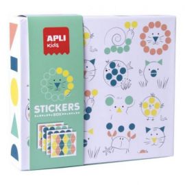 ANIMAUX - BOITE GOMMETTES GEOMETRIQUES