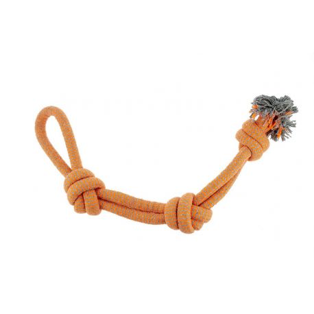JEU TRESSE 3 NOEUDS/ANSE - JEU SPORTIF POUR CHIEN 58 CM