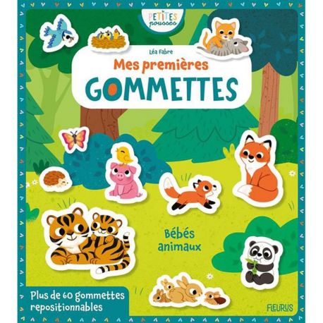 BEBES ANIMAUX - PETITES POUSSES MES PREMIERES GOMMETTES