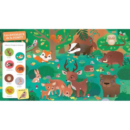 CHEZ LES ANIMAUX - CHERCHE ET TROUVE DES TOUT-PETITS