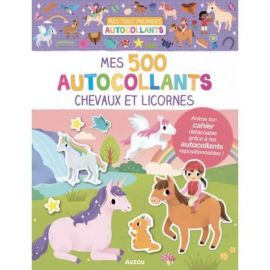 CHEVAUX ET LICORNES - MES 500 AUTOCOLLANTS