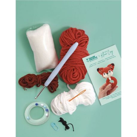 KIT CROCHET HOCHET RENARD