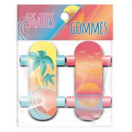 SACHET 2 SKATES GOMMES PALMIER ET SUNSET
