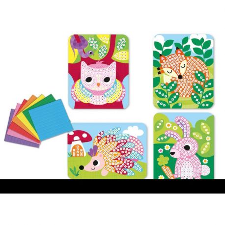 KIT MOSAIQUE EN MOUSSE EVA ANIMAUX