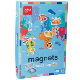 BOITE JEU MAGNETIQUE CARTE DU MONDE