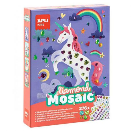 KIT MOSAIQUE DIAMOND PAINTING LICORNE