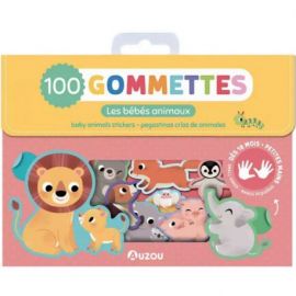 LES BEBES ANIMAUX - MA POCHETTE DE 100 GOMMETTES
