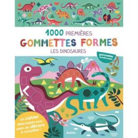 DINOSAURES - 1000 GOMMETTES FORMES MES TOUT PREMIERS AUTOCOLLANTS