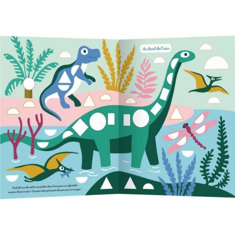 DINOSAURES - 1000 GOMMETTES FORMES MES TOUT PREMIERS AUTOCOLLANTS