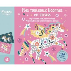 MES TABLEAUX LICORNES A STRASS - MA POCHETTE D'ARTISTE
