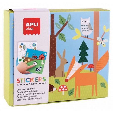 BOITE JEU DE GOMMETTES FORET