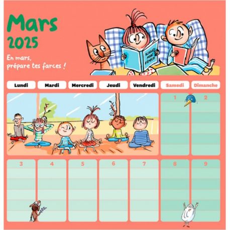 CALENDRIER DE LA FAMILLE 2024-2025 MAX ET LILI