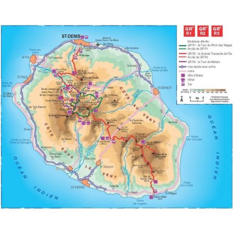 GRR1/GRR2/GRR3 TOURS ET TRAVERSEE DE L'ILE DE LA RÉUNION 974