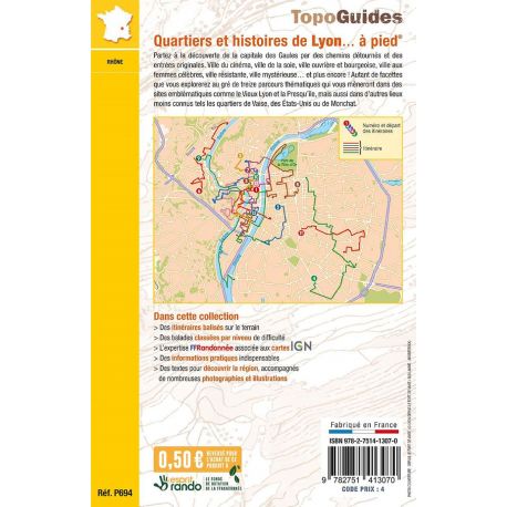 QUARTIERS ET HISTOIRES DE LYON A PIED P694