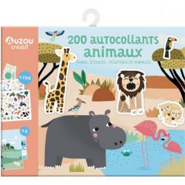 200 AUTOCOLLANTS ANIMAUX MA POCHETTE D'ARTISTE