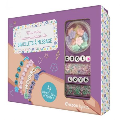 MA MINI ACCUMULATION DE BRACELETS A MESSAGE