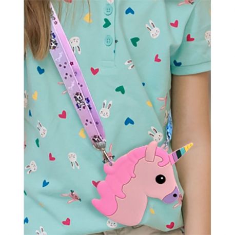MINI SAC LICORNE ROSE