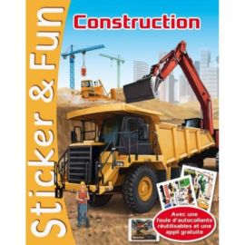CONSTRUCTION STICKER AND FUN - 2 EN 1