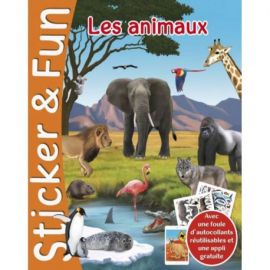 LES ANIMAUX STICKER AND FUN - 2 EN 1