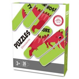 PUZZLE BATONNETS DINOSAURES 12 EN 1 - 36 PIECES