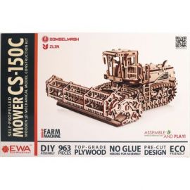 MOISSONNEUSE BATTEUSE MAQUETTE BOIS 3D MECANIQUE