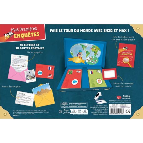 MON COFFRET D'ENQUETES AUTOUR DU MONDE - 20 ENIGMES
