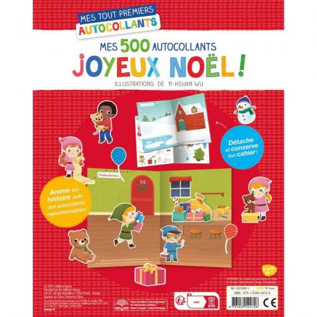 JOYEUX NOEL MES 500 AUTOCOLLANTS