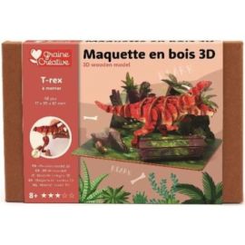 T-REX - MAQUETTE BOIS 3D