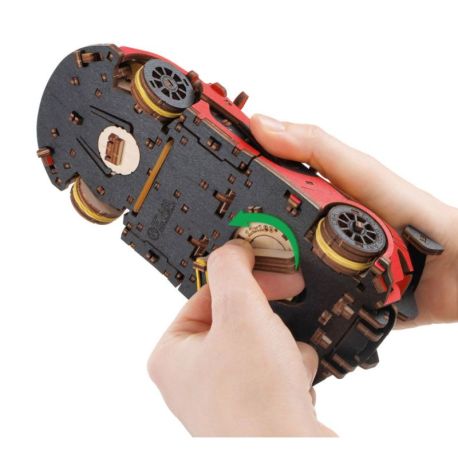 VOITURE ROUGE PUZZLE 3D BOIS