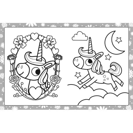 LICORNES MEGATASTIC COLORIAGES