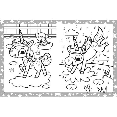 LICORNES MEGATASTIC COLORIAGES