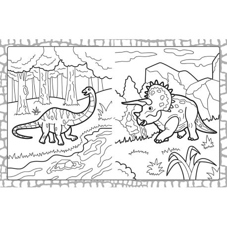 DINOSAURES MEGATASTIC COLORIAGES