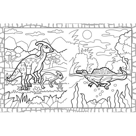 DINOSAURES MEGATASTIC COLORIAGES