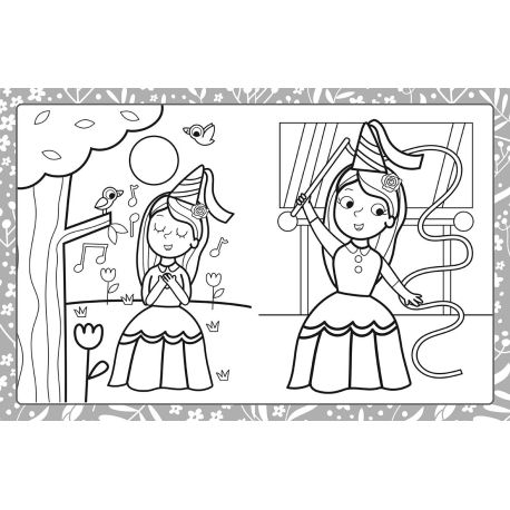 PRINCESSES MEGATASTIC COLORIAGES